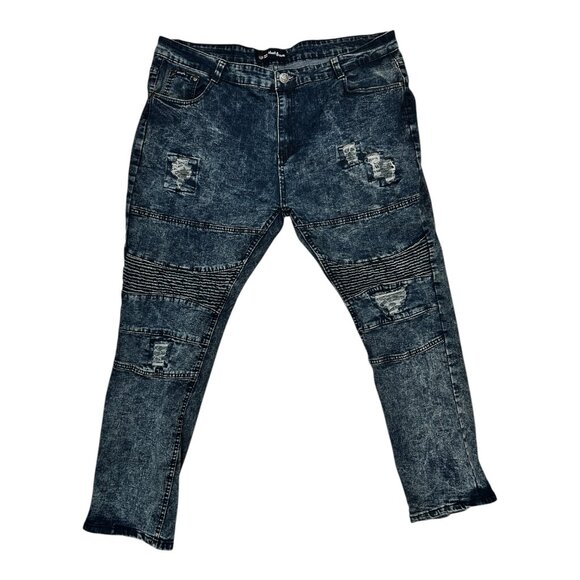 Phat Farm Men's Skinny Fit Distressed JeansSize 40WX30LY2K Hiphop